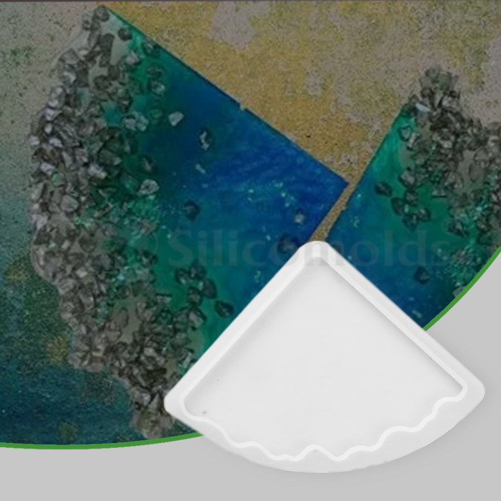 SILICOMOLDS-Quarter Resin Mold (Pizza)-280RM